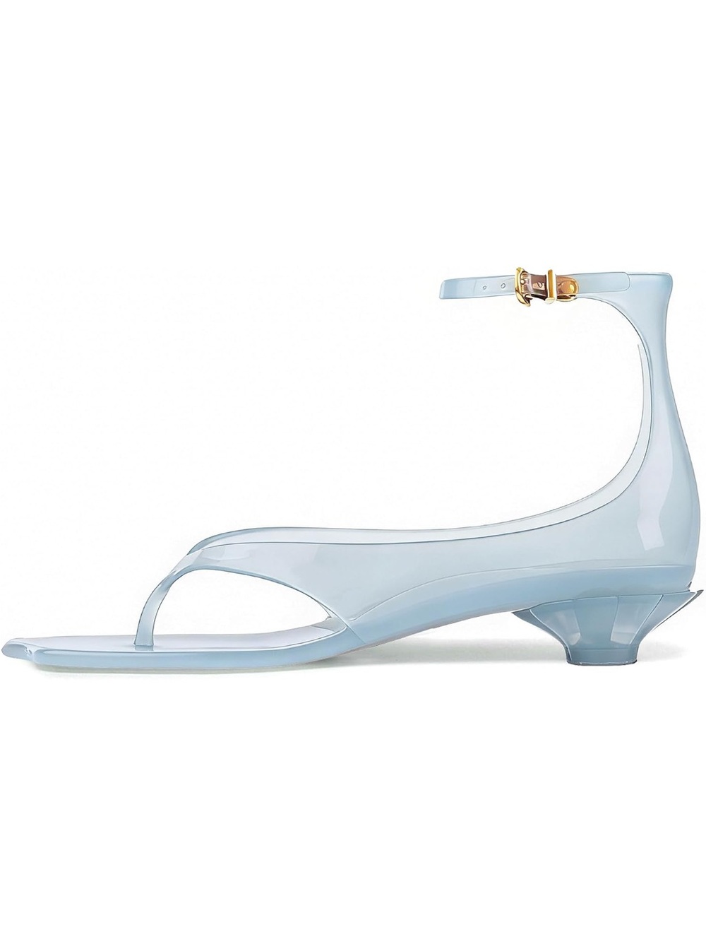 Womens Light Blue Jelly Slingback Heeled Sandals EU 40 Size 9